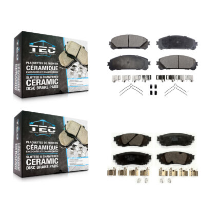 Front Rear Ceramic Brake Pads Kit For Lexus RX350 RX450h RX350L RX450hL KTC-100514