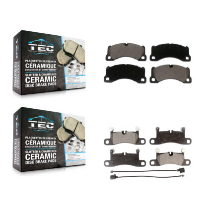 Front Rear Ceramic Brake Pads Kit For Volkswagen Touareg Porsche Cayenne KTC-100515