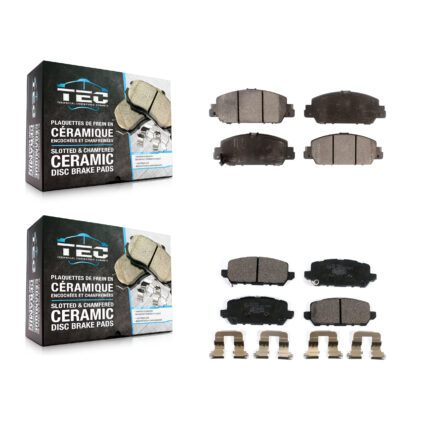 Front Rear Ceramic Brake Pads Kit For 2016-2022 Honda HR-V KTC-100522