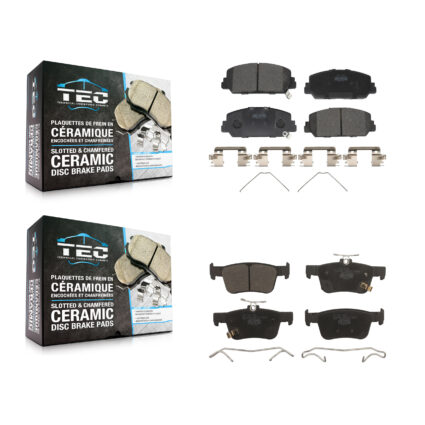 Front Rear Ceramic Brake Pads Kit For Honda Civic KTC-100523