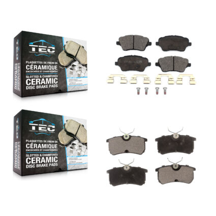 Front Rear Ceramic Brake Pads Kit For 2014-2019 Ford Fiesta ST KTC-100526