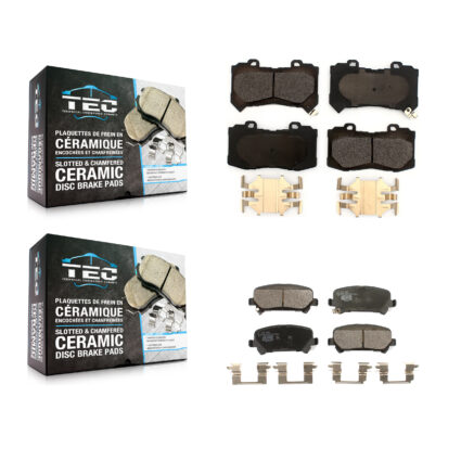 Front Rear Ceramic Brake Pads Kit For 2015-2020 Chevrolet Colorado GMC Canyon KTC-100532