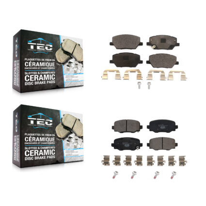 Front Rear Ceramic Brake Pads Kit For Jeep Renegade Fiat 500X KTC-100533