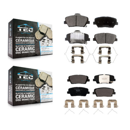 Front Rear Ceramic Brake Pads Kit For Kia Sorento Hyundai Santa Fe Sport KTC-100534