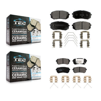 Front Rear Ceramic Brake Pads Kit For Kia Optima With Manual Parking KTC-100537