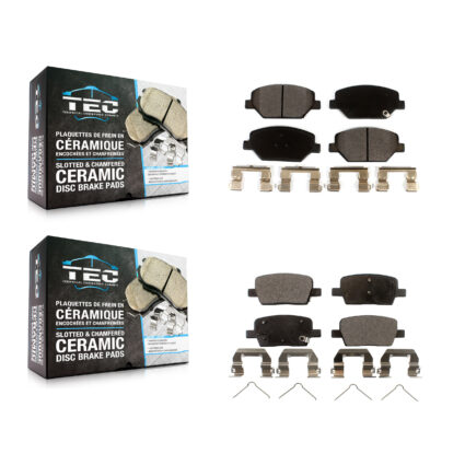Front Rear Ceramic Brake Pads Kit For Chevrolet Camaro Without Brembo Calipers KTC-100540