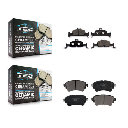 Front Rear Ceramic Brake Pads Kit For Audi Q5 A4 Quattro A5 Sportback allroad A6 KTC-100543