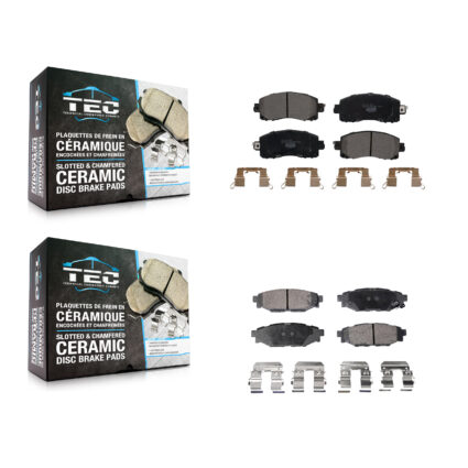 Front Rear Ceramic Brake Pads Kit For Subaru Crosstrek Impreza KTC-100546