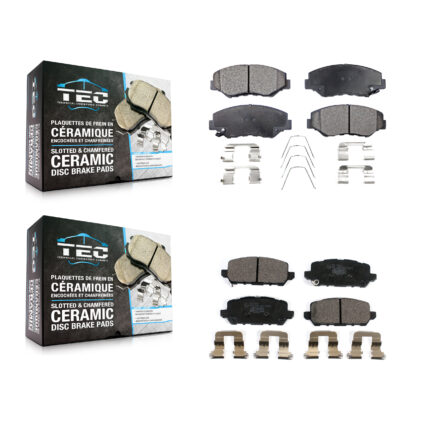 Front Rear Ceramic Brake Pads Kit For 2016 Honda CR-Z KTC-100548