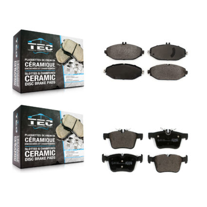 Front Rear Ceramic Brake Pads Kit For Mercedes-Benz C300 Without Sport Package KTC-100552