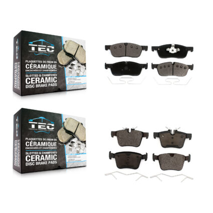 Front Rear Ceramic Brake Pad Kit For Land Rover Jaguar F-Pace Discovery Sport Range Velar KTC-100555