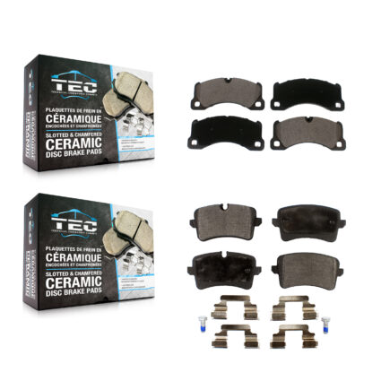 Front Rear Ceramic Brake Pads Kit For Porsche Macan KTC-100564