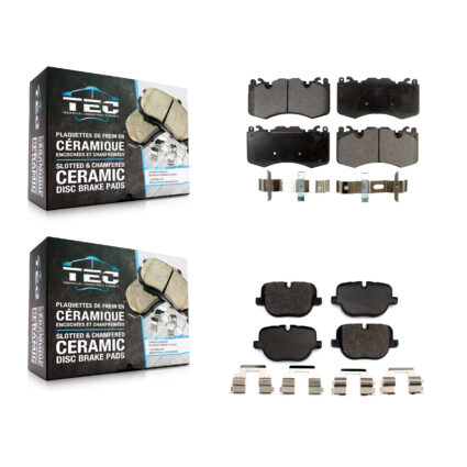 Front Rear Ceramic Brake Pads Kit For Land Rover Range Sport Supercharged KTC-100578