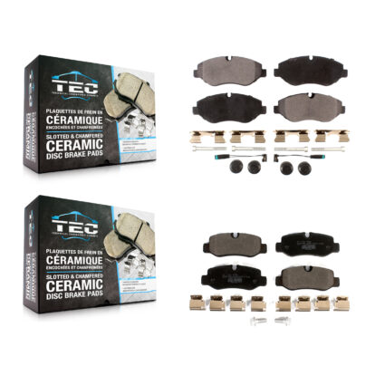 Front Rear Ceramic Brake Pads Kit For 2016-2020 Mercedes-Benz Metris KTC-100584