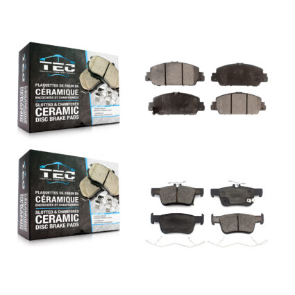 Front Rear Ceramic Brake Pads Kit For Honda Accord KTC-100588