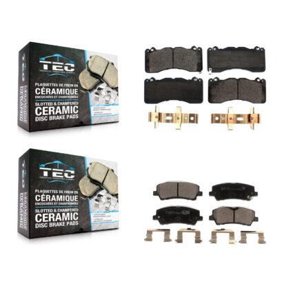 Front Rear Ceramic Brake Pads Kit For Ford Mustang KTC-100593