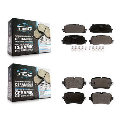 Front Rear Ceramic Brake Pads Kit For Audi Q7 Q8 A8 Quattro KTC-100594