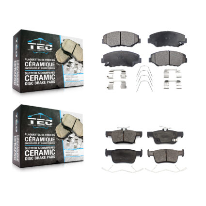 Front Rear Ceramic Brake Pads Kit For Honda Civic KTC-100604