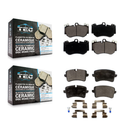 Front Rear Ceramic Brake Pads Kit For 2013-2015 Audi RS5 With Composite Brakes KTC-100607