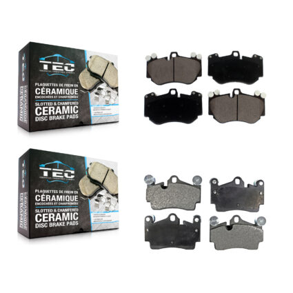 Front Rear Ceramic Brake Pads Kit For Porsche Cayenne With 380mm Diameter Rotor KTC-100608