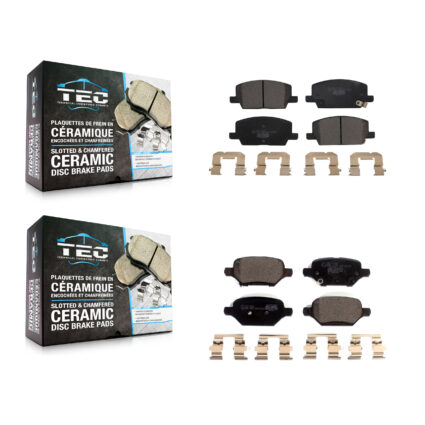 Front Rear Ceramic Brake Pads Kit For 2018-2022 Buick Encore Chevrolet Trax KTC-100611