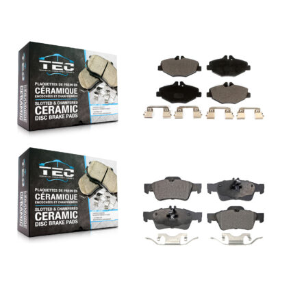 Front Rear Ceramic Brake Pads Kit For Mercedes-Benz E320 E350 KTC-100618