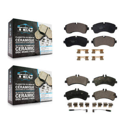 Front Rear Ceramic Brake Pads Kit For Sprinter 3500 Mercedes-Benz Dodge Freightliner KTC-100628