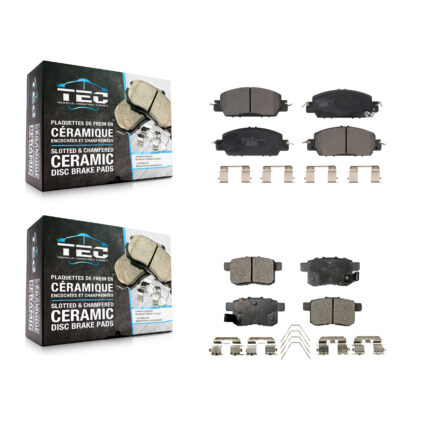 Front Rear Ceramic Brake Pads Kit For 2016-2017 Honda Accord LX-S KTC-100630