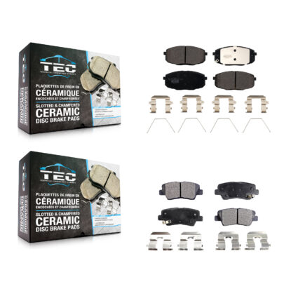 Front Rear Ceramic Brake Pads Kit For 2014-2016 Kia Soul KTC-100633