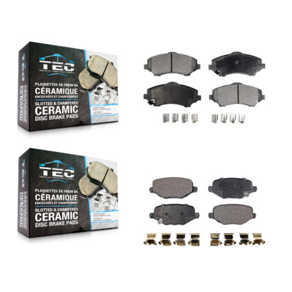 Front Rear Ceramic Brake Pads Kit For Dodge Grand Caravan Chrysler Town & Country Journey KTC-100640