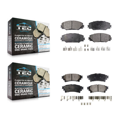 Front Rear Ceramic Brake Pads Kit For 2016-2020 Toyota Mirai KTC-100648