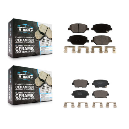 Front Rear Ceramic Brake Pads Kit For Cadillac XT4 Buick Regal Sportback KTC-100649
