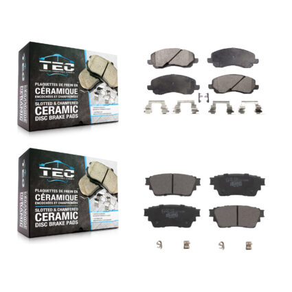 Front Rear Ceramic Brake Pads Kit For Mitsubishi Outlander KTC-100655