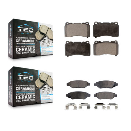 Front Rear Ceramic Brake Pads Kit For Cadillac CTS With Brembo Calipers KTC-100661
