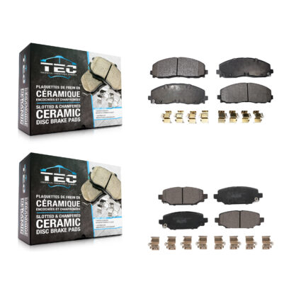 Front Rear Ceramic Brake Pads Kit For Jeep Wrangler KTC-100673