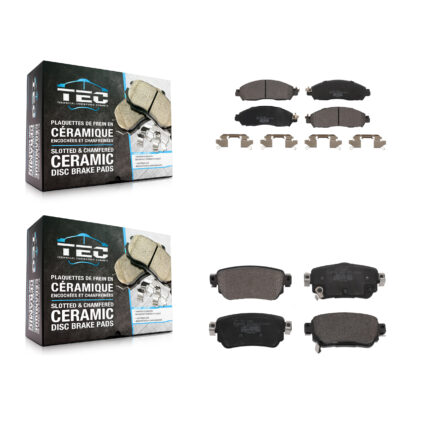 Front Rear Ceramic Brake Pads Kit For Nissan LEAF With Electric Parking KTC-100677