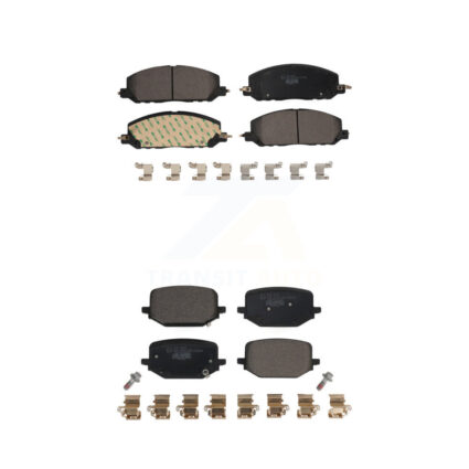 Front Rear Ceramic Brake Pads Kit For Lincoln Aviator Ford Police Interceptor Utility KTC-100679