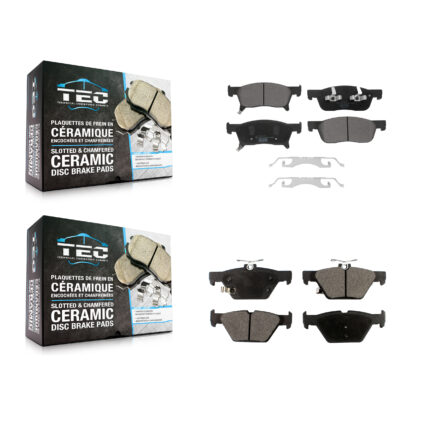Front Rear Ceramic Brake Pads Kit For 2019-2024 Subaru Ascent KTC-100680