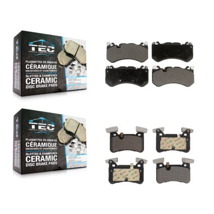 Front Rear Ceramic Brake Pads Kit For Mercedes-Benz C63 AMG With Painted Calipers KTC-100685