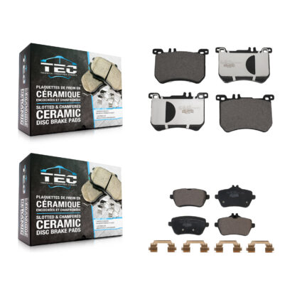Front Rear Ceramic Brake Pads Kit For Mercedes-Benz SL550 SL450 SL400 KTC-100692