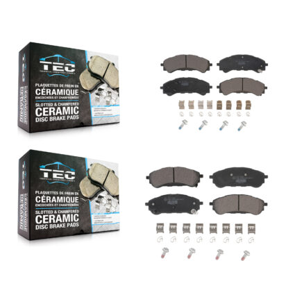 Front Rear Ceramic Brake Pads Kit For 2019-2023 Ford Ranger KTC-100696