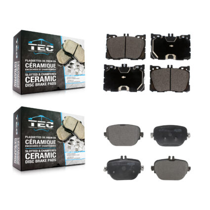 Front Rear Ceramic Brake Pads Kit For Mercedes-Benz E400 E450 E53 AMG E43 CLS450 KTC-100703