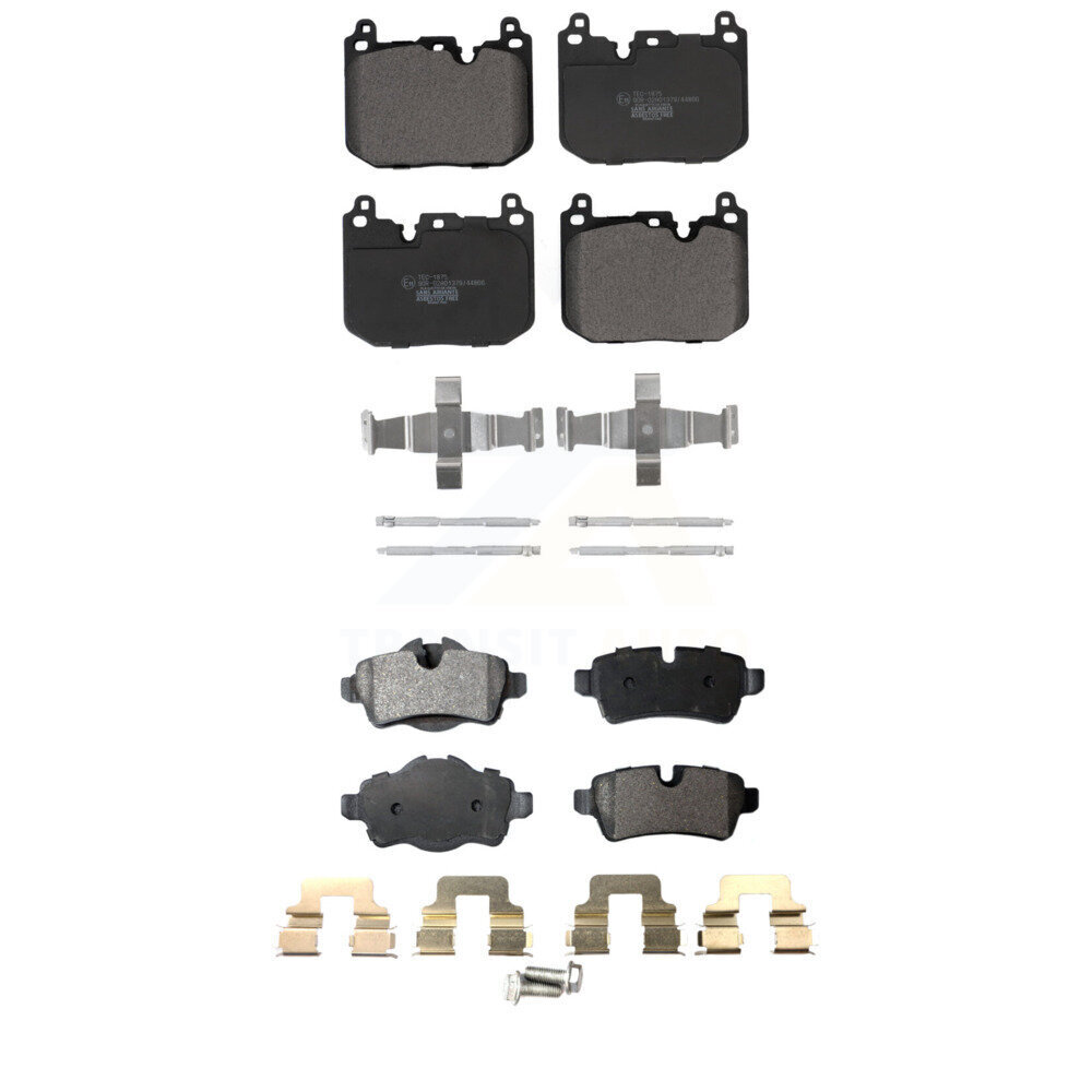 Front Rear Ceramic Brake Pads Kit For Mini Cooper With 5 Lug Wheels 4 Piston Caliper KTC-100716