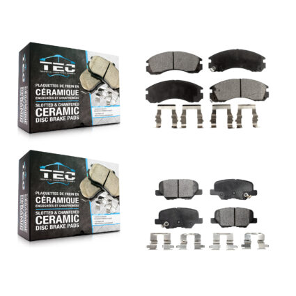 Front Rear Ceramic Brake Pads Kit For Mitsubishi Outlander PHEV With Manual Parking KTC-100720