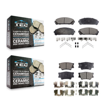 Front Rear Ceramic Brake Pads Kit For 2022 Toyota Camry TRD With Manual Parking KTC-100723