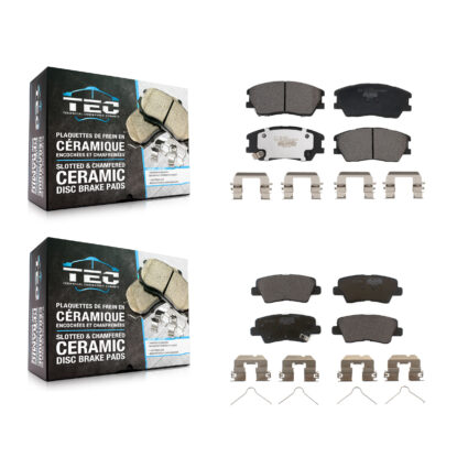 Front Rear Ceramic Brake Pads Kit For 2020-2022 Kia Soul Turbocharged KTC-100726