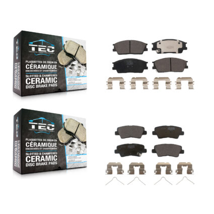 Front Rear Ceramic Brake Pads Kit For Hyundai Venue Kia Soul KTC-100727