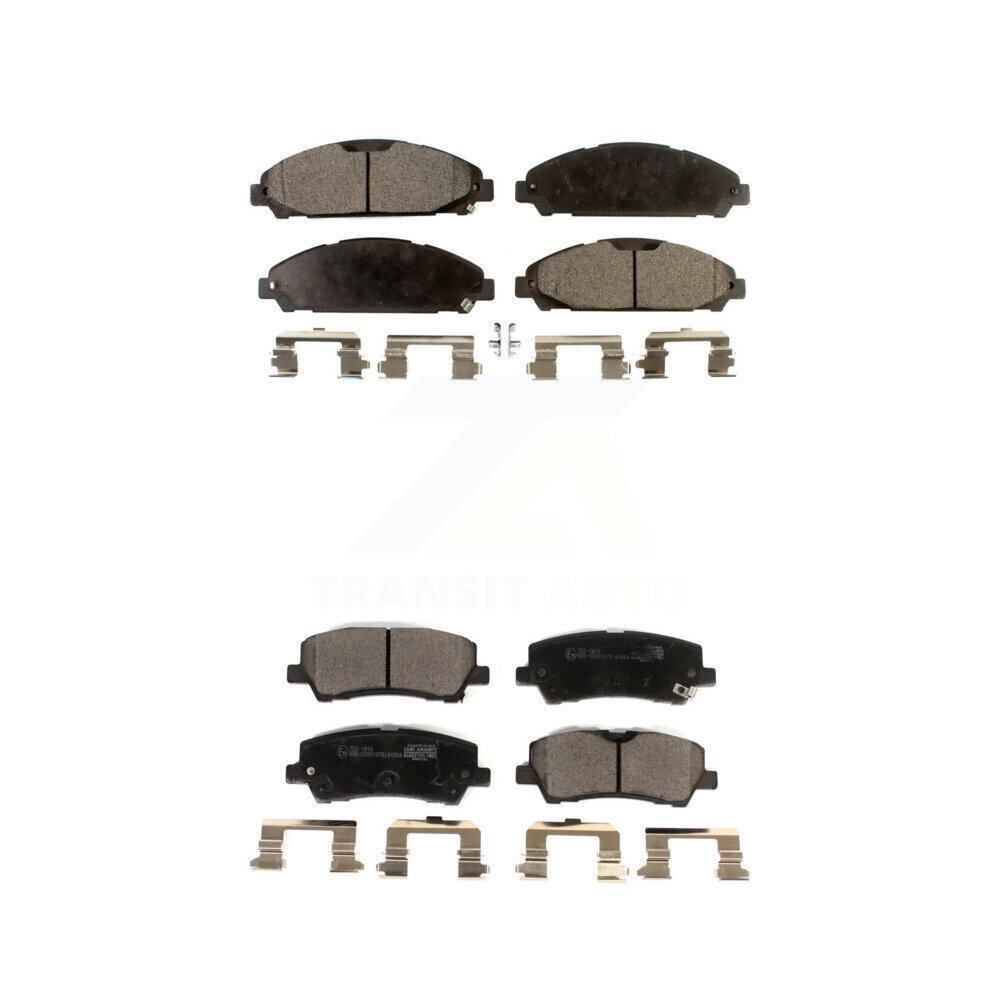 Front Rear Ceramic Brake Pads Kit For 2021 Ford Mustang 5.0L KTC-100732
