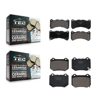 Front Rear Ceramic Brake Pads Kit For 2018-2021 Subaru WRX STI KTC-100733