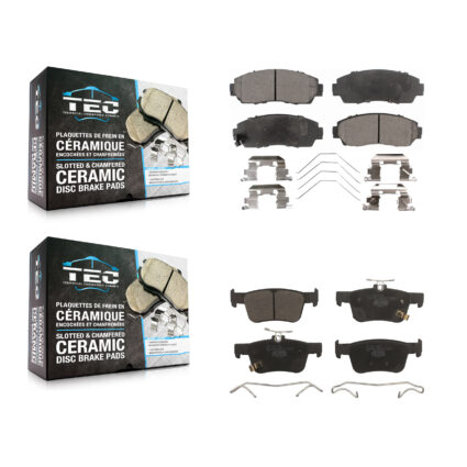 Front Rear Ceramic Brake Pads Kit For 2019-2021 Acura RDX KTC-100737